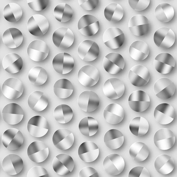 Scattered Geometric Shaded Shapes. Abstract Seamless Monochrome Pattern. — Stock Photo, Image