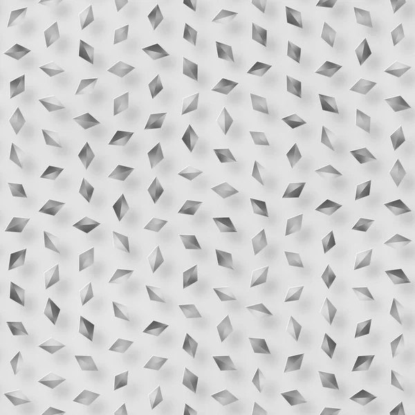 シェード図形を点在しています。抽象的なシームレスな白黒パターン. — ストック写真