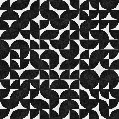 Kaotik Semicircles ile Seamless modeli. Düzensiz Retro arka plan.