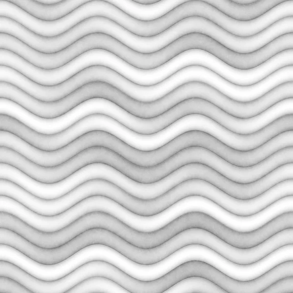 光栅无缝的灰度纹理。渐变的波浪线条模式。微妙的抽象背景 — 图库照片