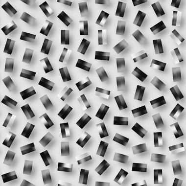 Gölgeli geometrik şekiller dağınık. Soyut Dikişsiz tek renkli desen.