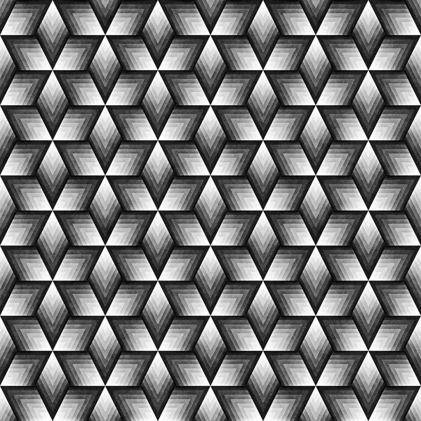 Seamless Monochrome Pattern. Grungy Geometric Shapes Tiling. — Stock Photo, Image