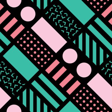 Renkli kalın parlak seamless modeli