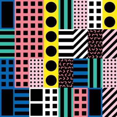 Renkli kalın parlak seamless modeli