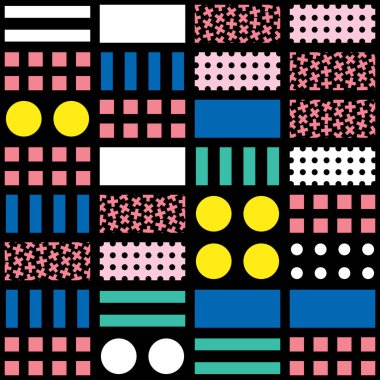 Renkli kalın parlak seamless modeli