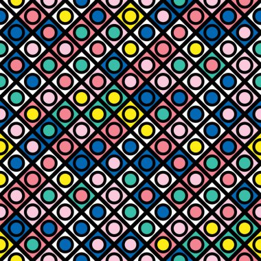 Renkli kalın parlak seamless modeli