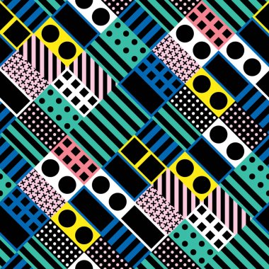 Renkli kalın parlak seamless modeli