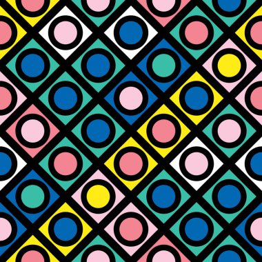 Renkli kalın parlak seamless modeli