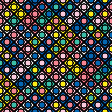 Renkli kalın parlak seamless modeli