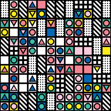 Renkli kalın parlak seamless modeli