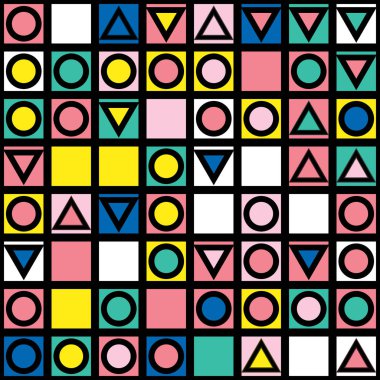 Renkli kalın parlak seamless modeli