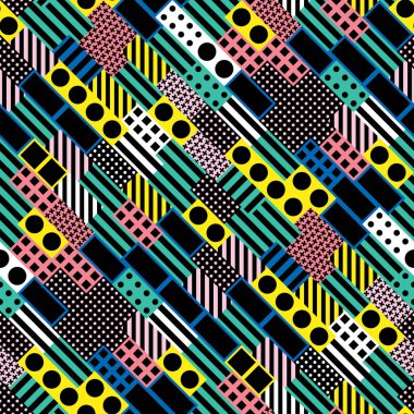 Renkli kalın parlak seamless modeli