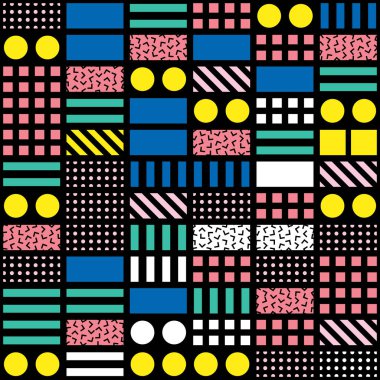 Renkli kalın parlak seamless modeli