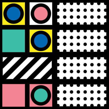 Renkli kalın parlak seamless modeli