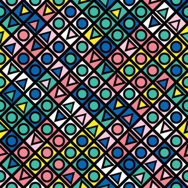 Renkli kalın parlak seamless modeli