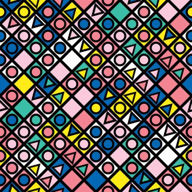 Renkli kalın parlak seamless modeli