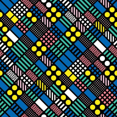 Renkli kalın parlak seamless modeli