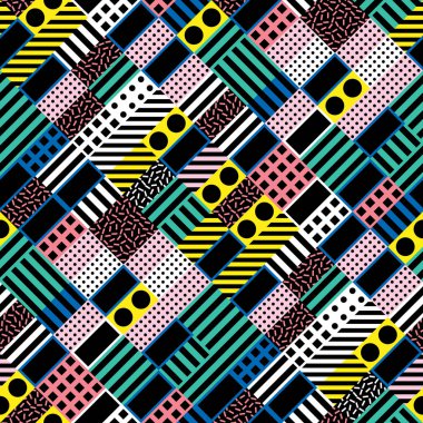 Renkli kalın parlak seamless modeli