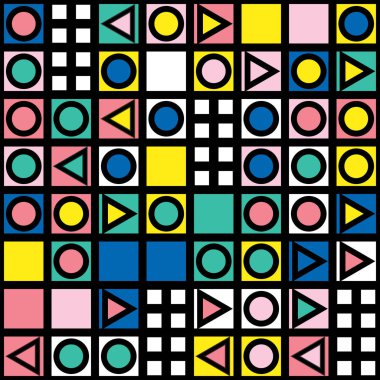 Renkli kalın parlak seamless modeli