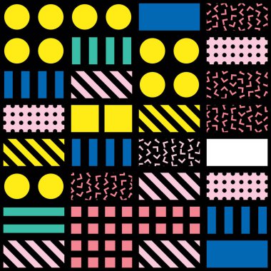 Renkli kalın parlak seamless modeli