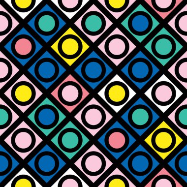 Renkli kalın parlak seamless modeli