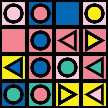 Renkli kalın parlak seamless modeli