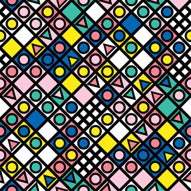 Renkli kalın parlak seamless modeli