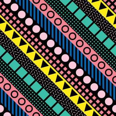 Renkli kalın parlak seamless modeli