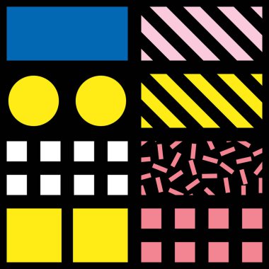 Renkli kalın parlak seamless modeli