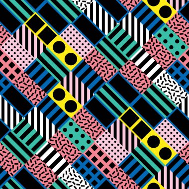 Renkli kalın parlak seamless modeli