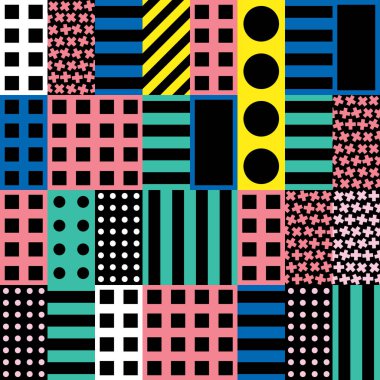 Renkli kalın parlak seamless modeli