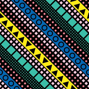 Renkli kalın parlak seamless modeli