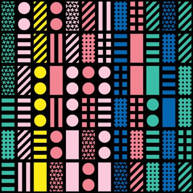 Renkli kalın parlak seamless modeli