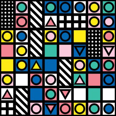 Renkli kalın parlak seamless modeli