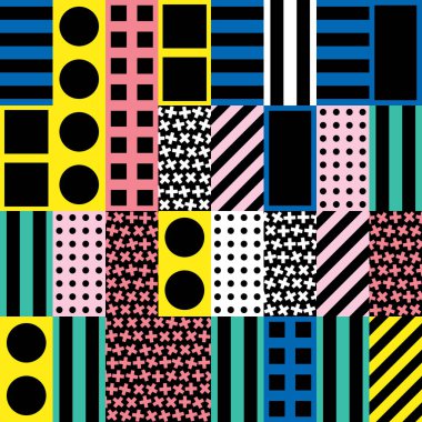 Renkli kalın parlak seamless modeli