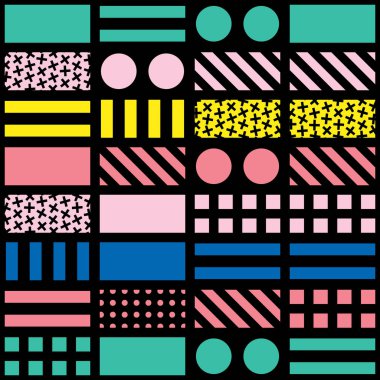 Renkli kalın parlak seamless modeli