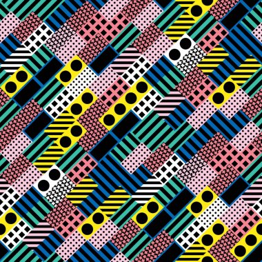 Renkli kalın parlak seamless modeli