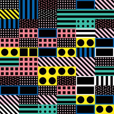 Renkli kalın parlak seamless modeli