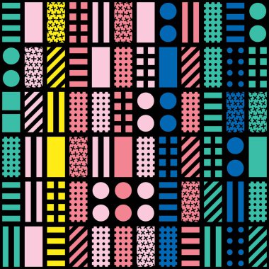 Renkli kalın parlak seamless modeli