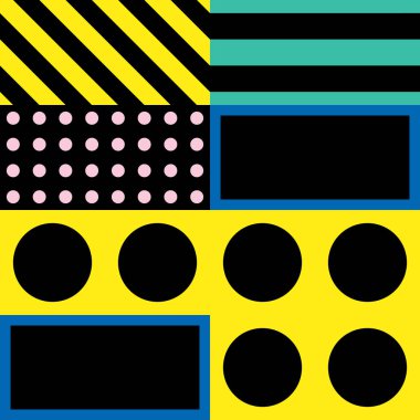 Renkli kalın parlak seamless modeli