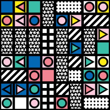 Renkli kalın parlak seamless modeli