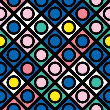 Renkli kalın parlak seamless modeli