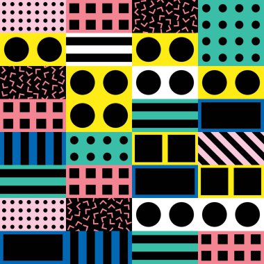 Renkli kalın parlak seamless modeli