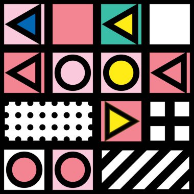 Renkli kalın parlak seamless modeli