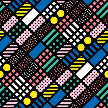 Renkli kalın parlak seamless modeli