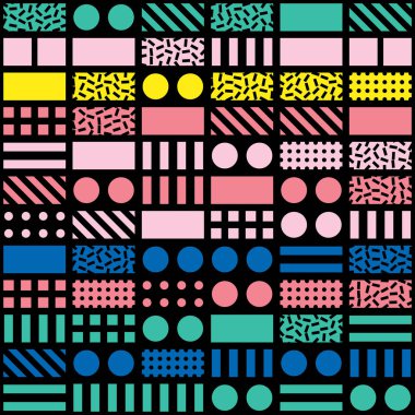 Renkli kalın parlak seamless modeli