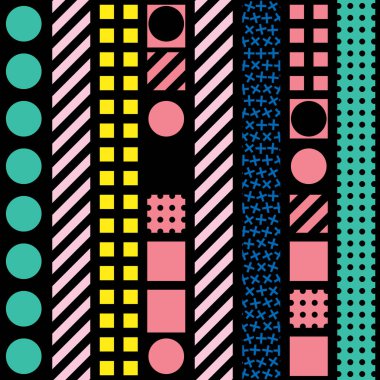 Renkli kalın parlak seamless modeli