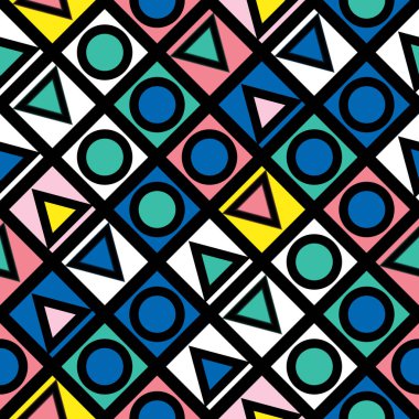 Renkli kalın parlak seamless modeli