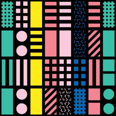 Renkli kalın parlak seamless modeli