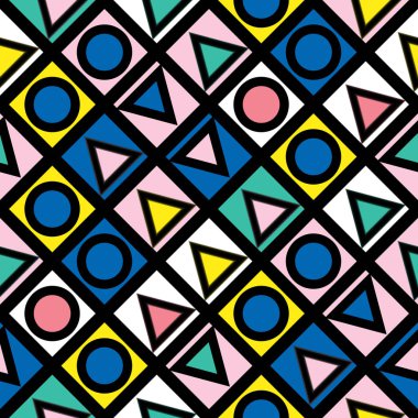 Renkli kalın parlak seamless modeli